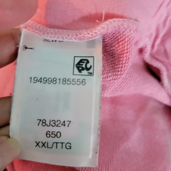 TOMMY JEANS Unisex Pink Tye Die 100% Cotton Short Size XXL Elastic Waist Pockets - Picture 9 of 12